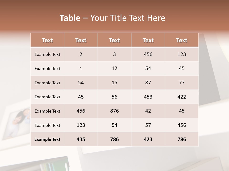 Living Room Happy Face PowerPoint Template