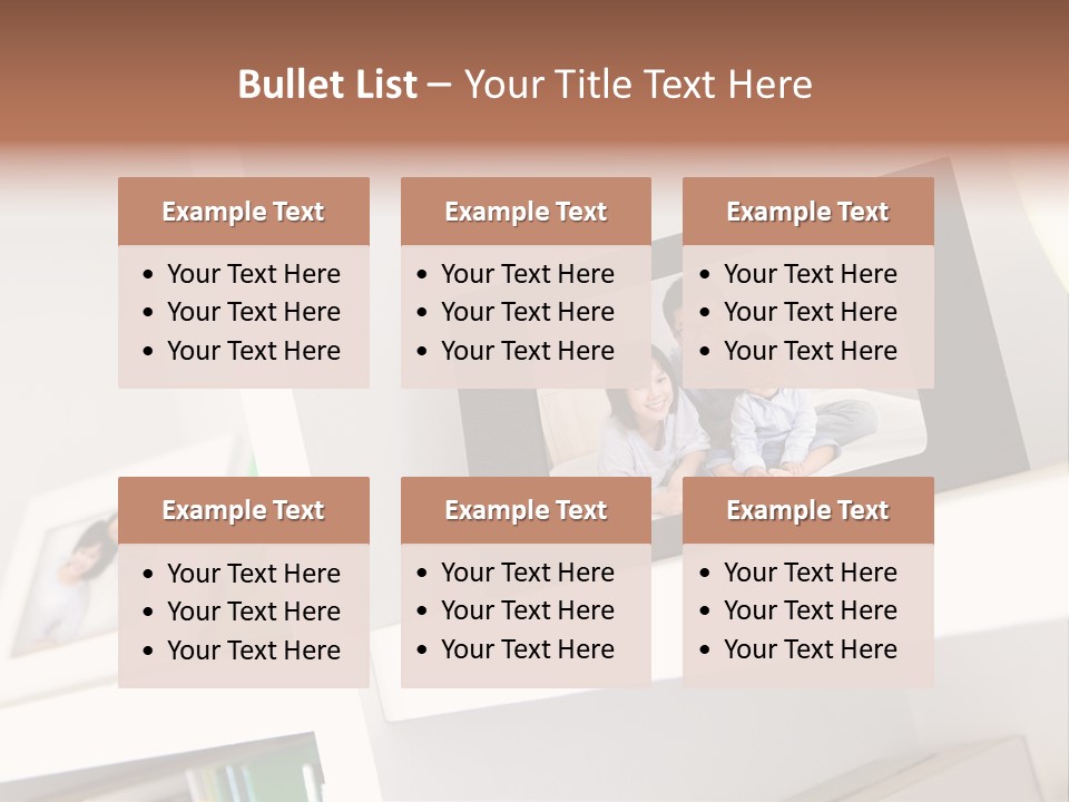 Living Room Happy Face PowerPoint Template