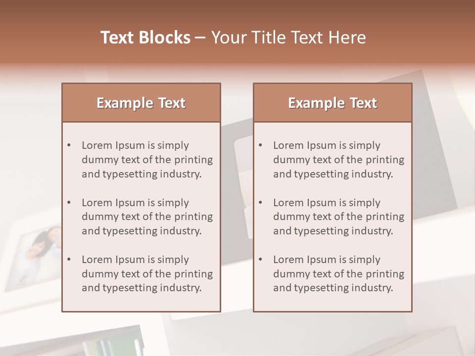 Living Room Happy Face PowerPoint Template