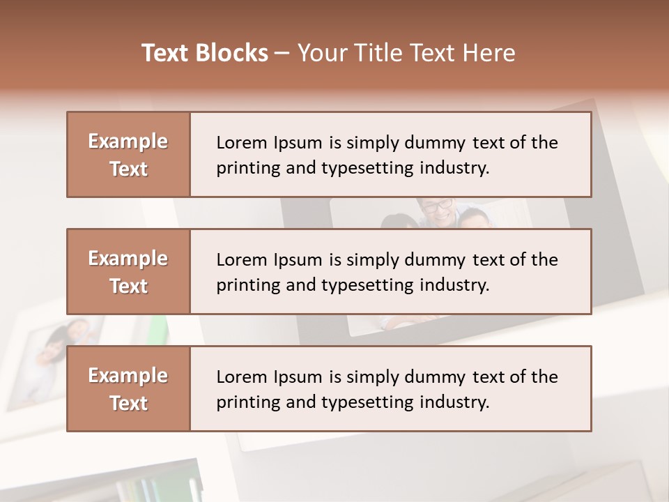 Living Room Happy Face PowerPoint Template