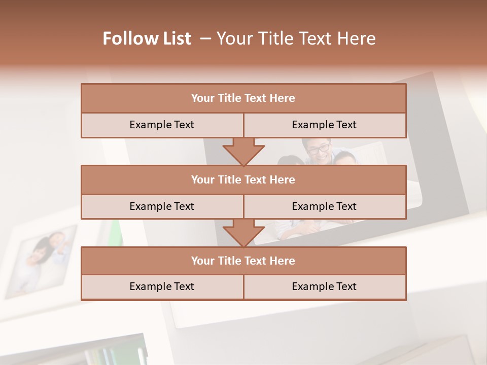 Living Room Happy Face PowerPoint Template