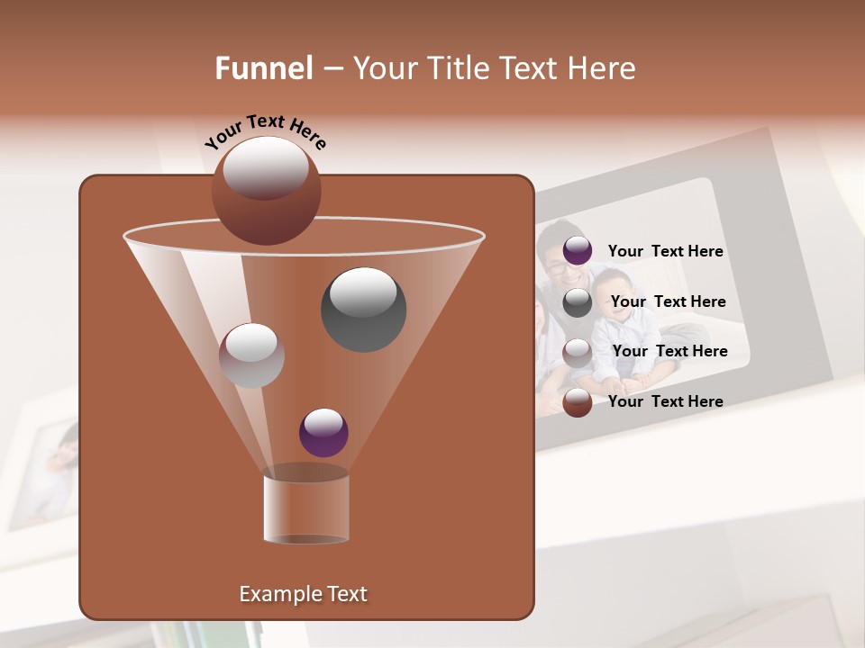 Living Room Happy Face PowerPoint Template