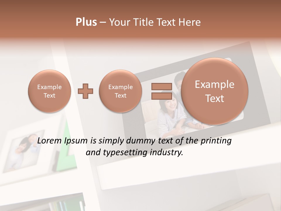 Living Room Happy Face PowerPoint Template