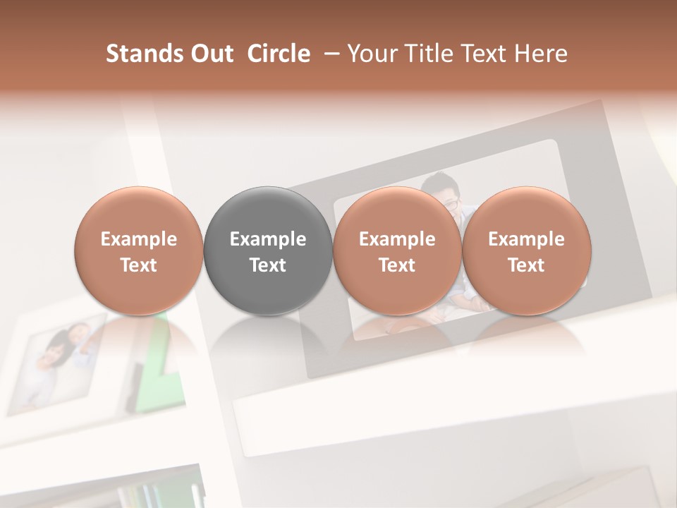 Living Room Happy Face PowerPoint Template