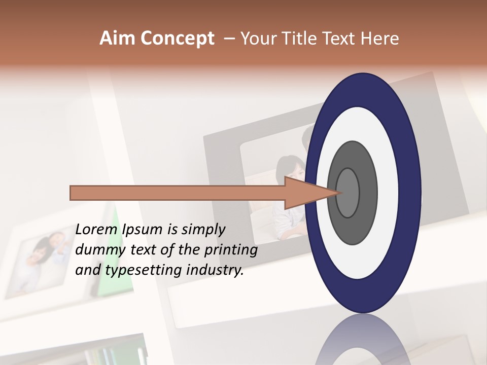 Living Room Happy Face PowerPoint Template