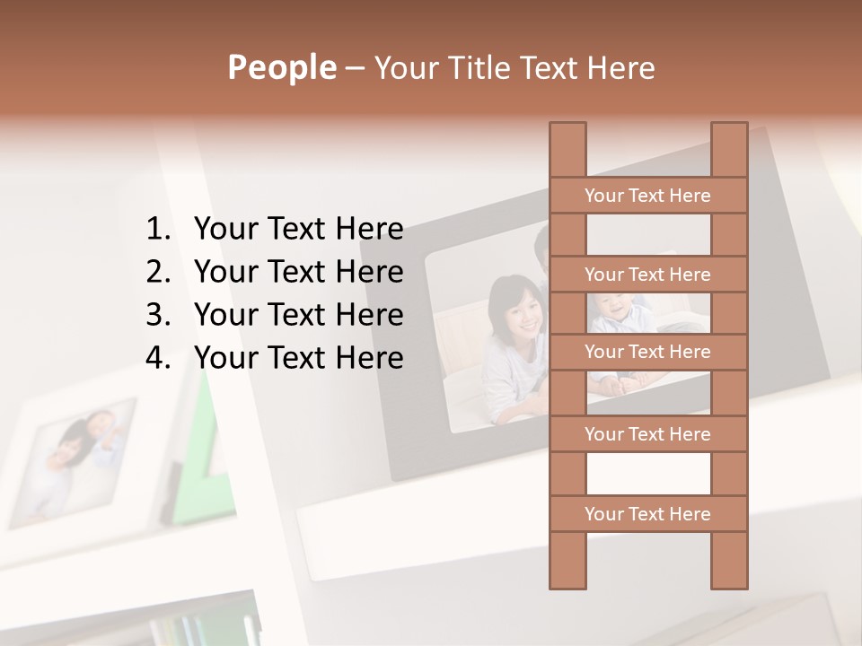Living Room Happy Face PowerPoint Template