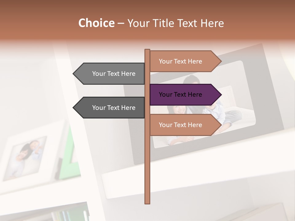 Living Room Happy Face PowerPoint Template