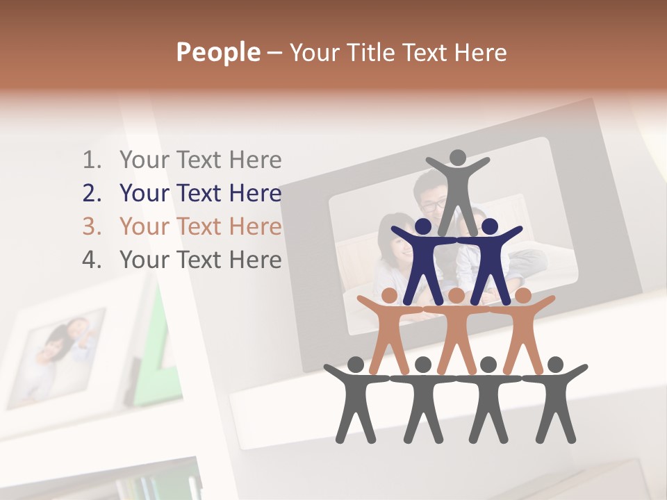 Living Room Happy Face PowerPoint Template