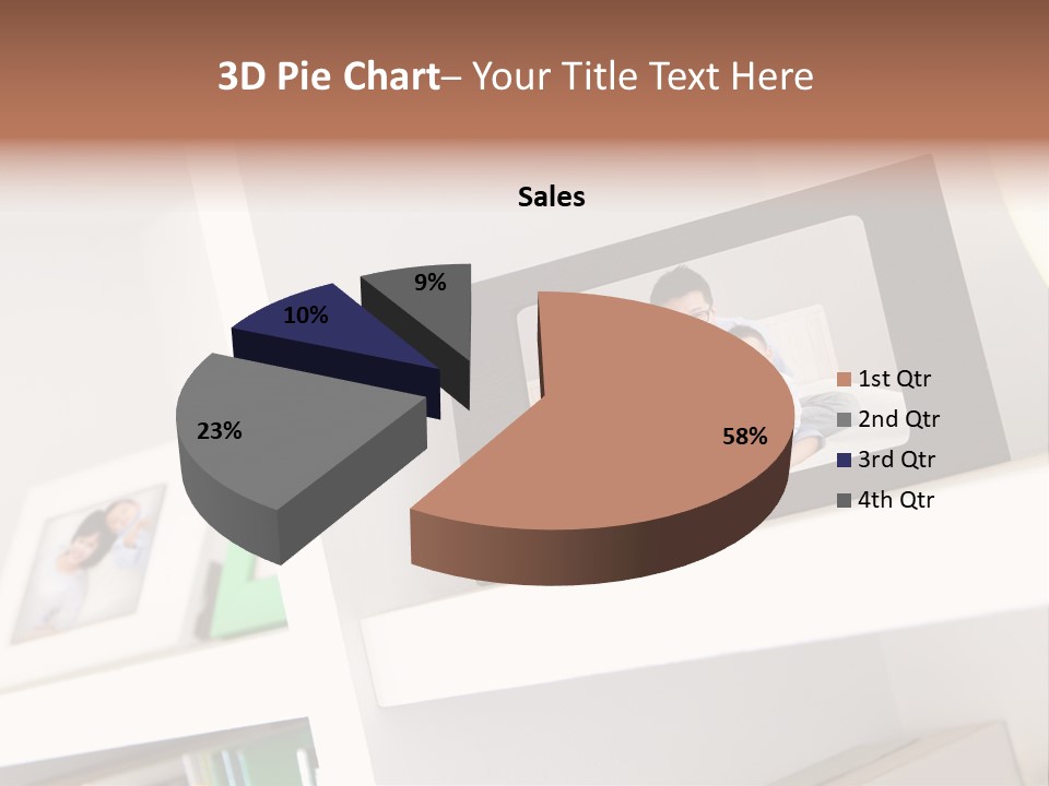 Living Room Happy Face PowerPoint Template
