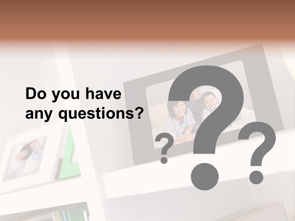 Living Room Happy Face PowerPoint Template