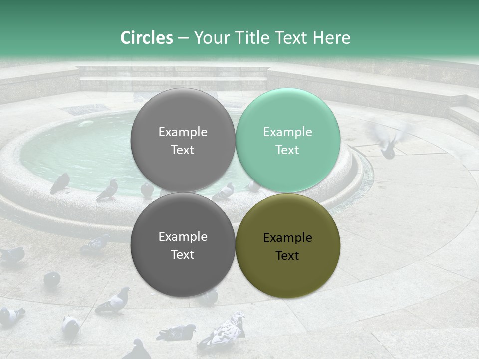 Marble Garden Building PowerPoint Template