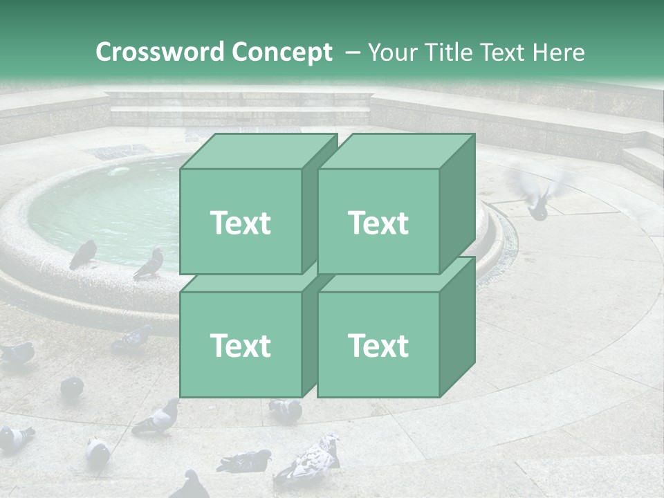 Marble Garden Building PowerPoint Template