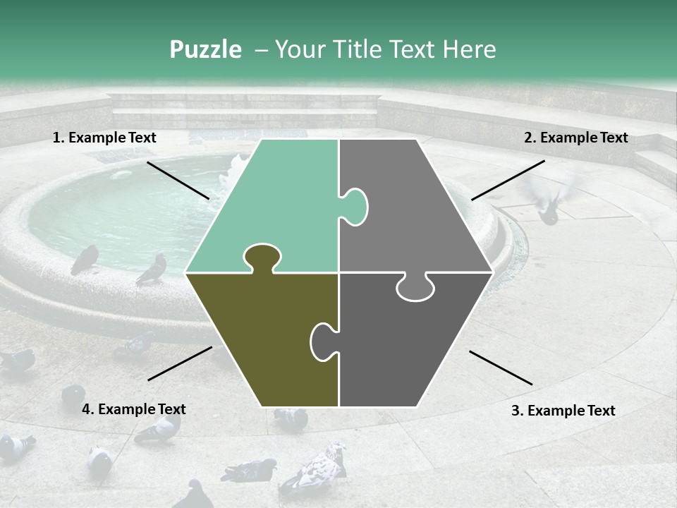 Marble Garden Building PowerPoint Template