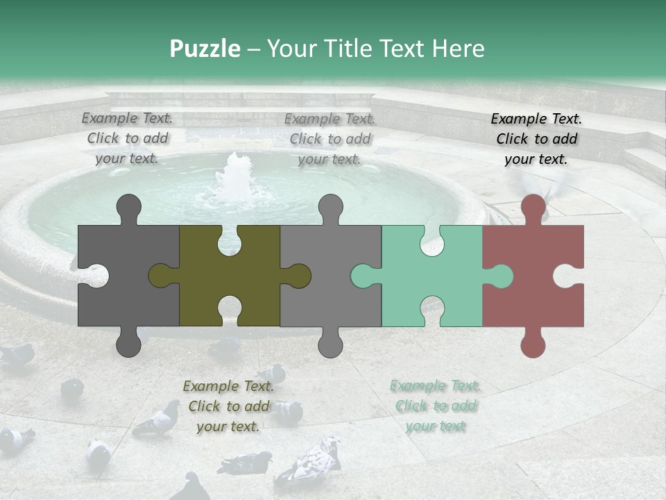 Marble Garden Building PowerPoint Template