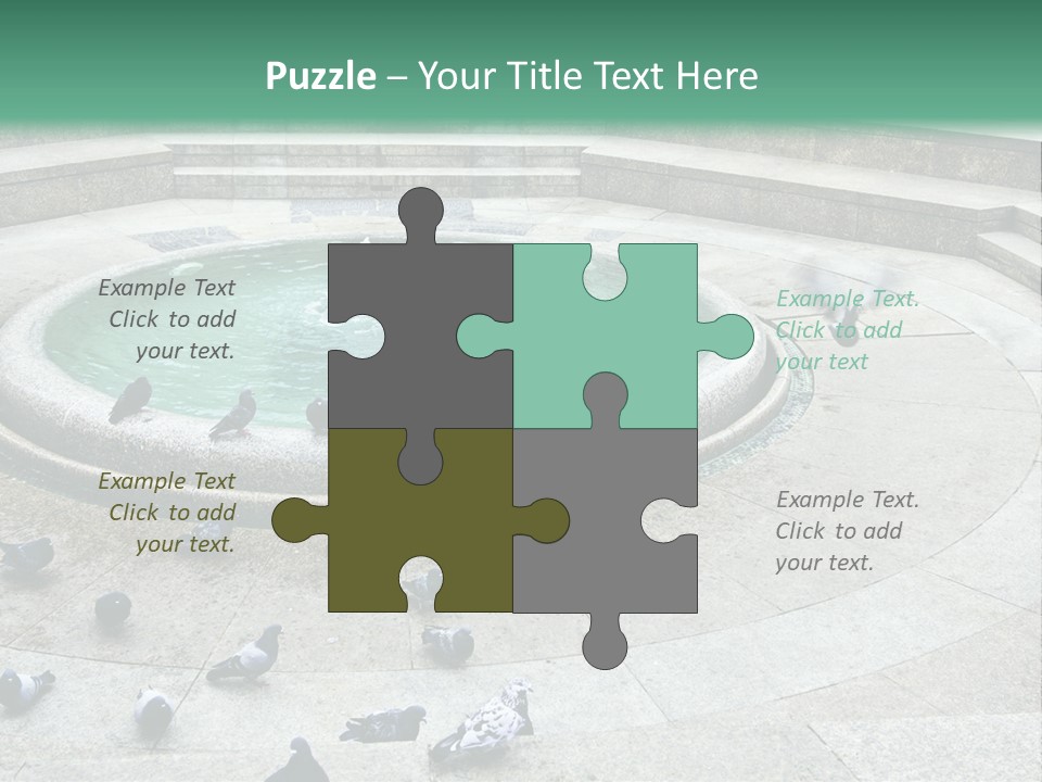 Marble Garden Building PowerPoint Template