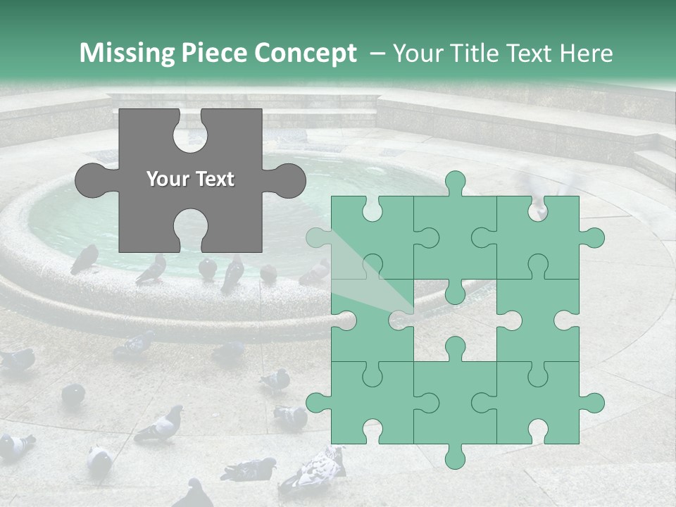 Marble Garden Building PowerPoint Template