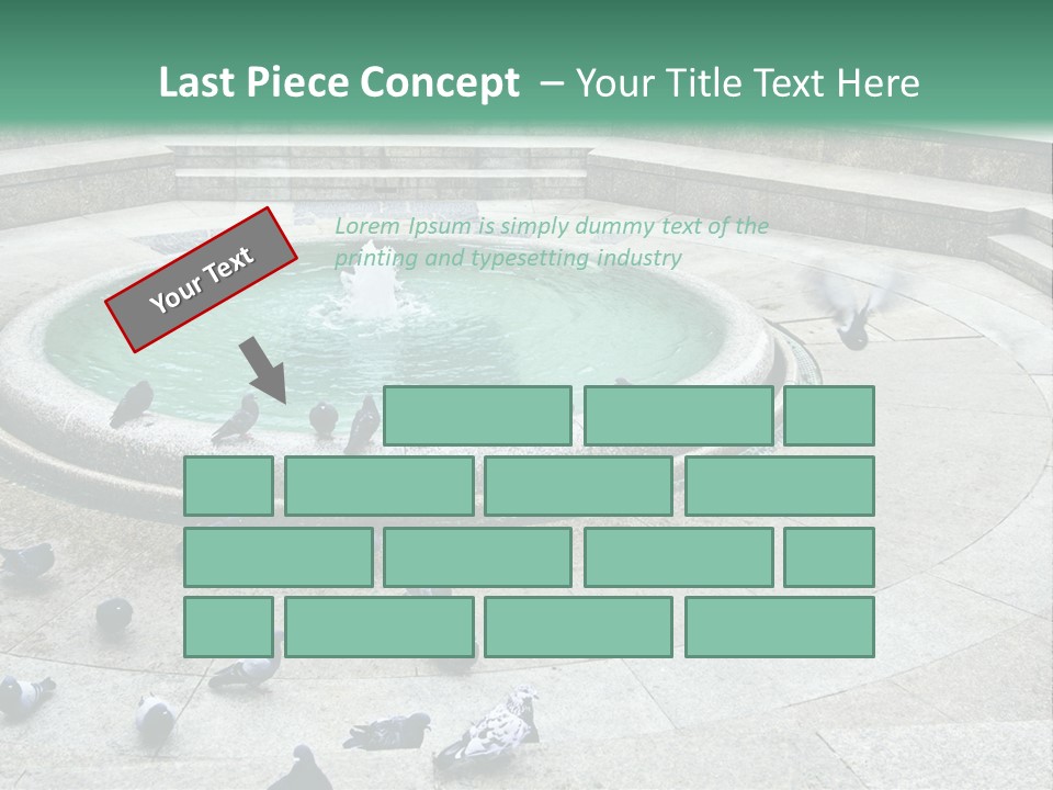 Marble Garden Building PowerPoint Template