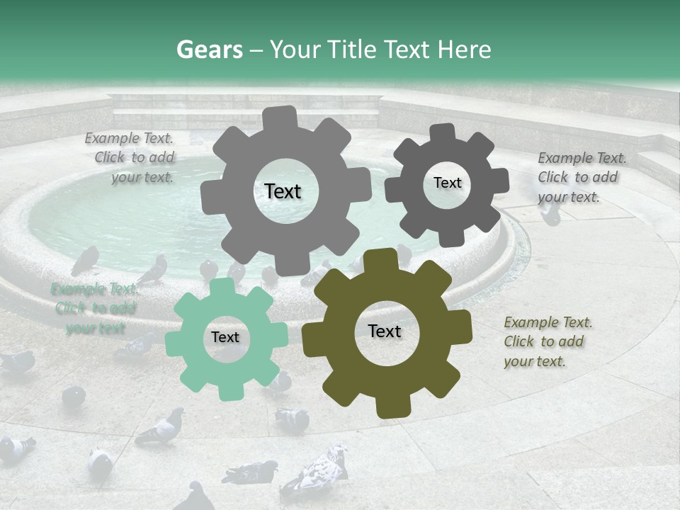 Marble Garden Building PowerPoint Template