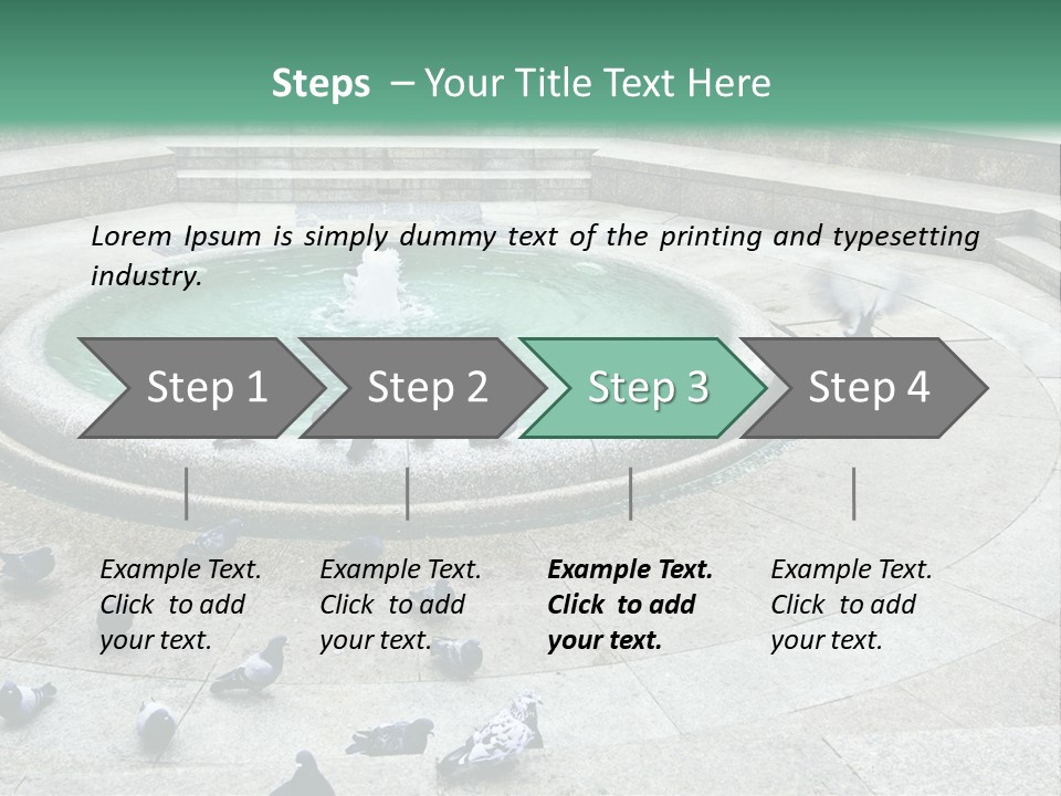 Marble Garden Building PowerPoint Template