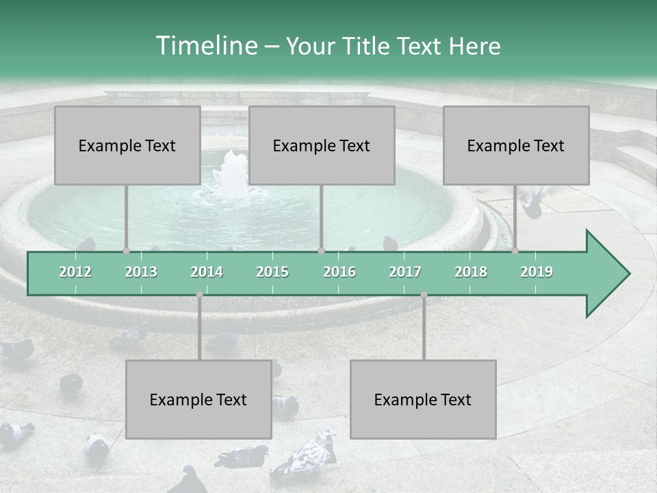 Marble Garden Building PowerPoint Template