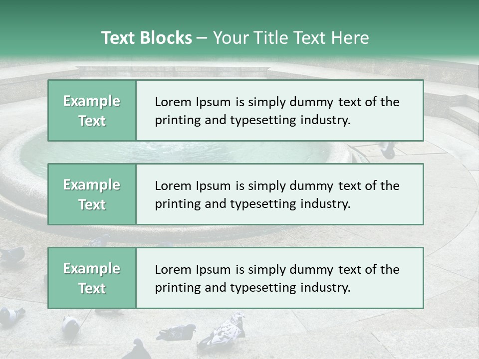 Marble Garden Building PowerPoint Template