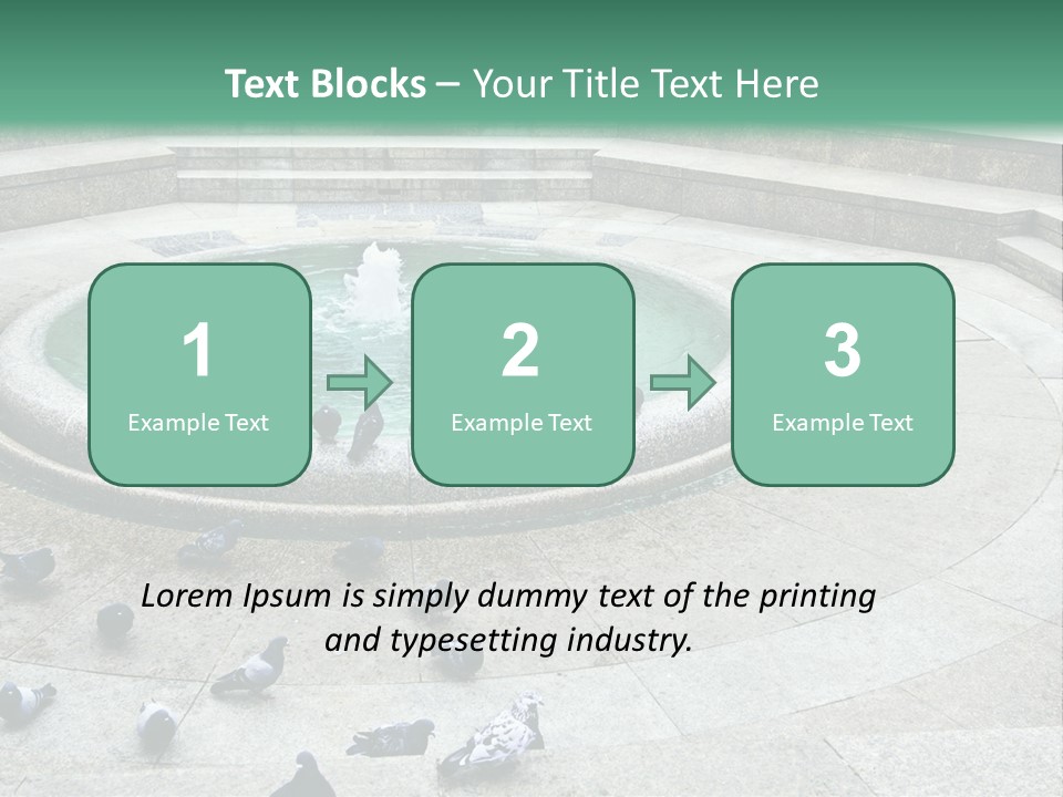 Marble Garden Building PowerPoint Template