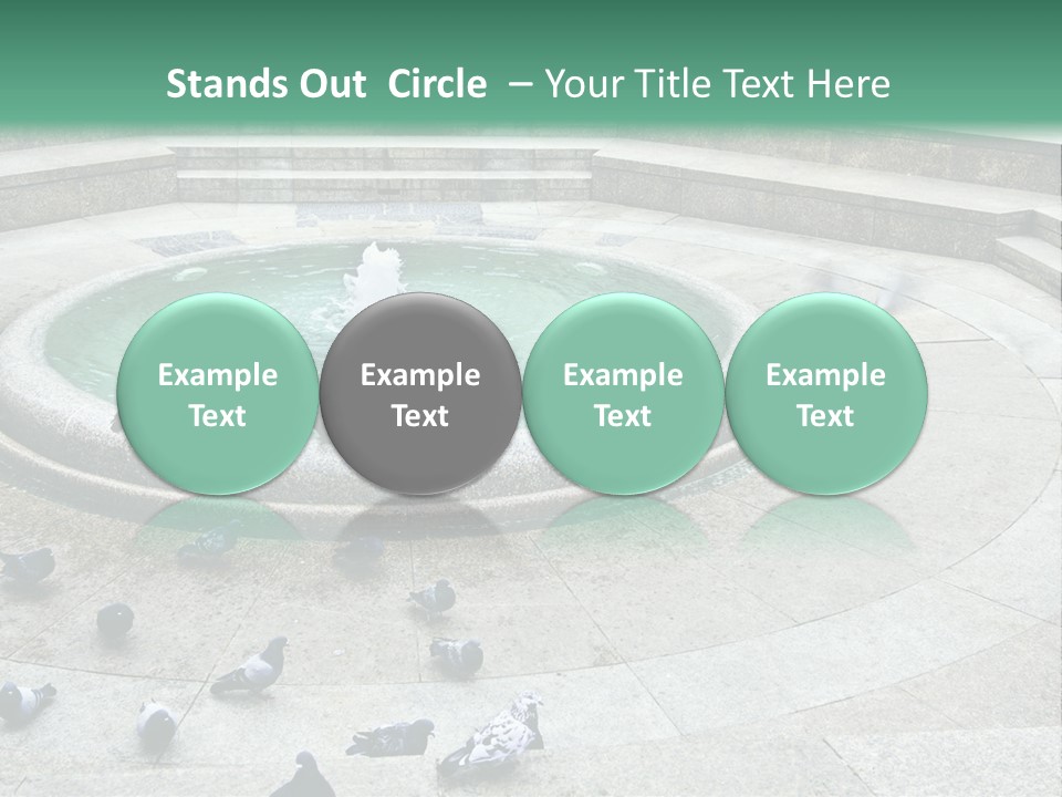 Marble Garden Building PowerPoint Template