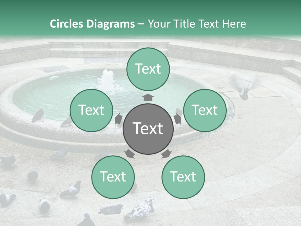 Marble Garden Building PowerPoint Template