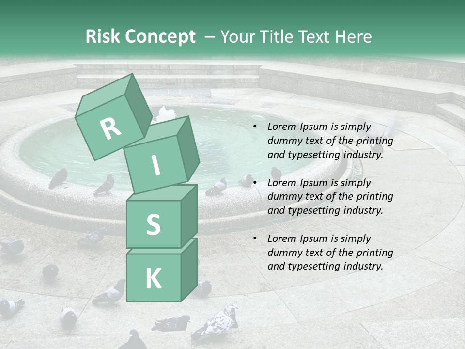 Marble Garden Building PowerPoint Template