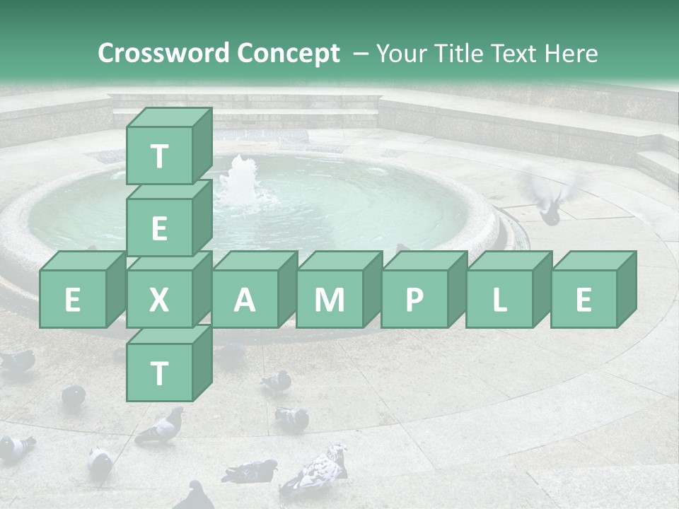 Marble Garden Building PowerPoint Template