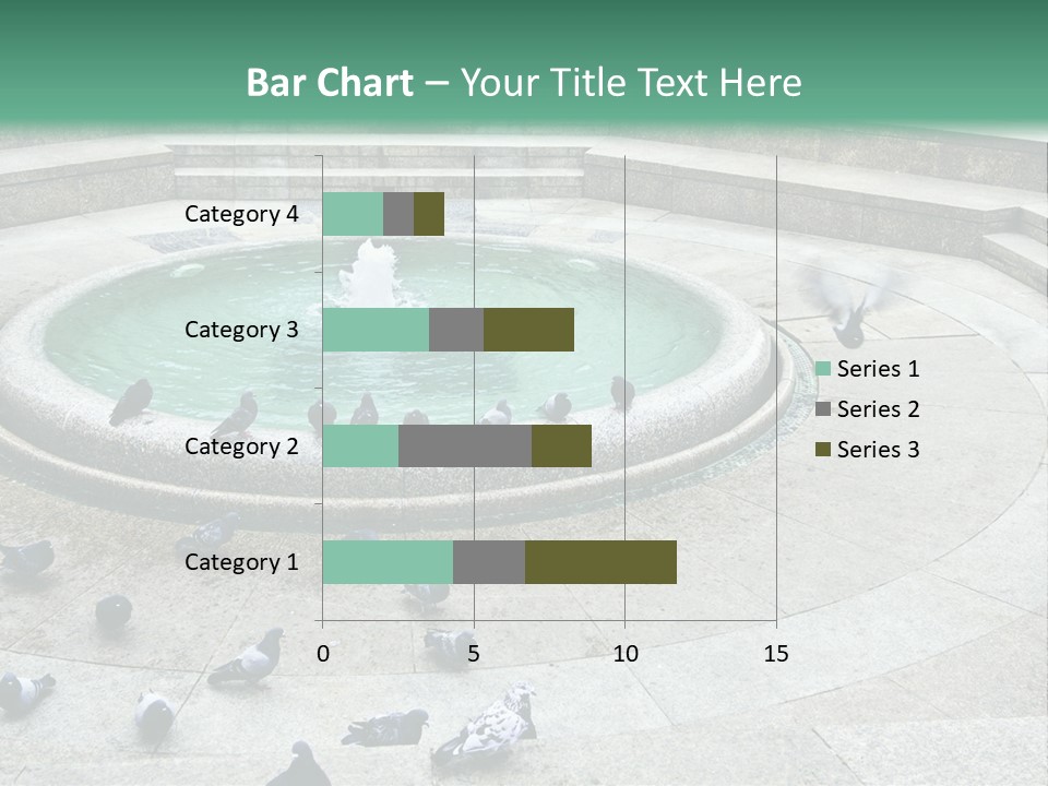 Marble Garden Building PowerPoint Template