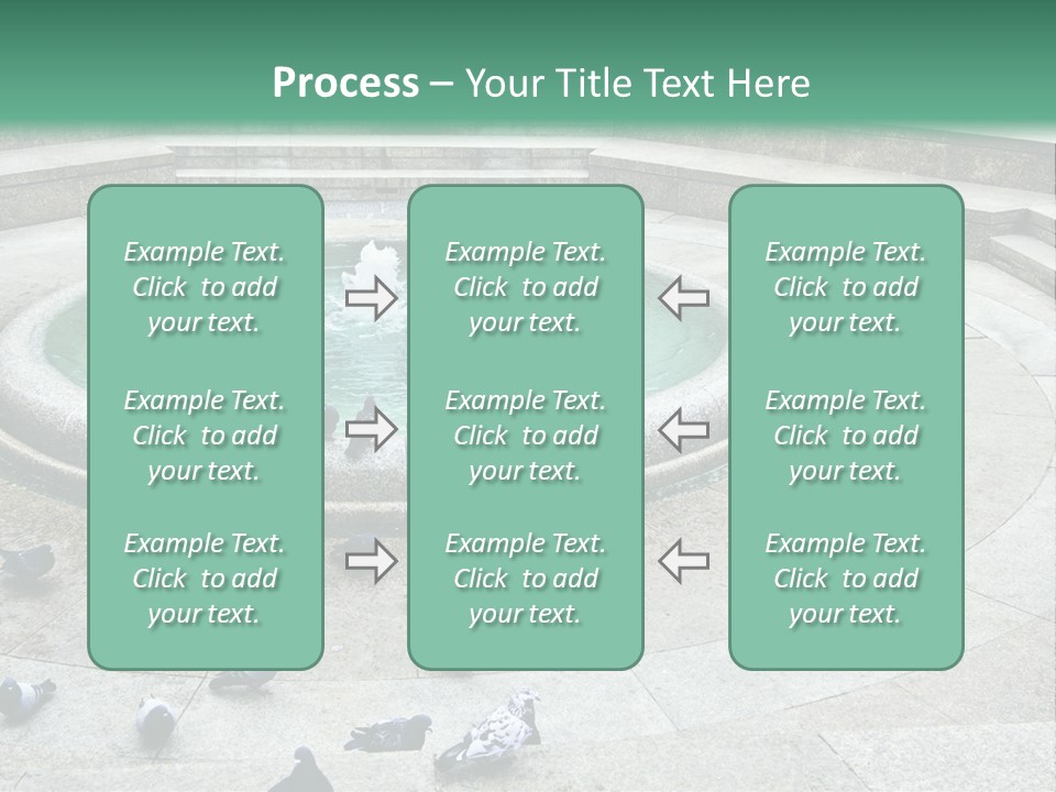 Marble Garden Building PowerPoint Template