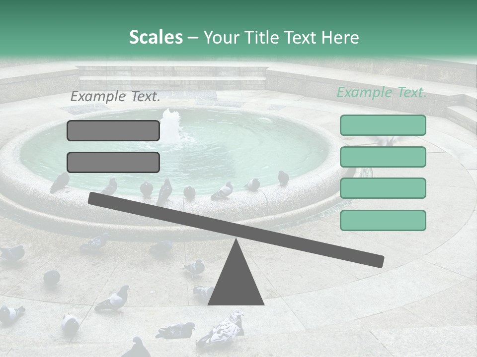 Marble Garden Building PowerPoint Template