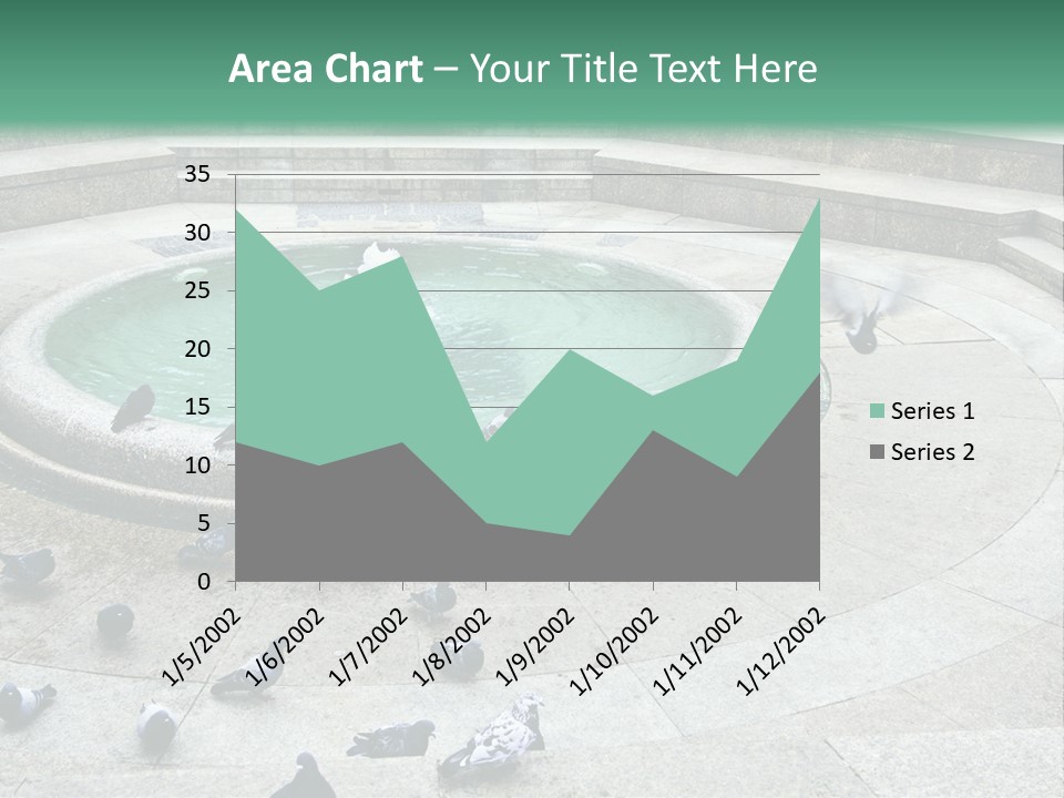 Marble Garden Building PowerPoint Template