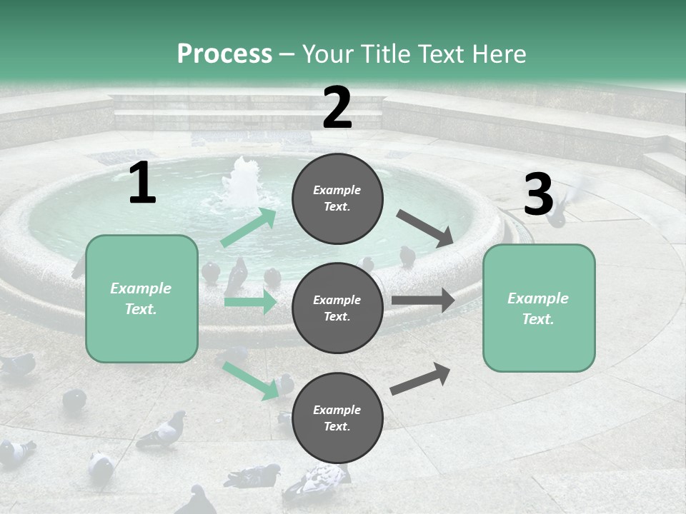 Marble Garden Building PowerPoint Template