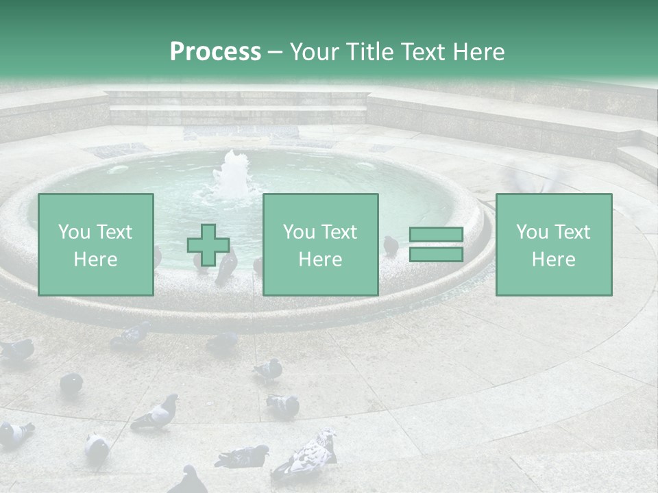 Marble Garden Building PowerPoint Template