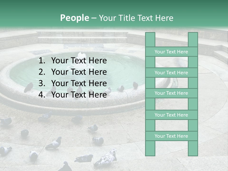 Marble Garden Building PowerPoint Template