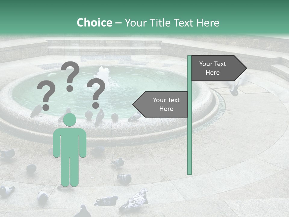 Marble Garden Building PowerPoint Template