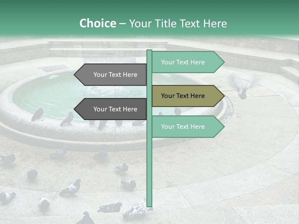 Marble Garden Building PowerPoint Template