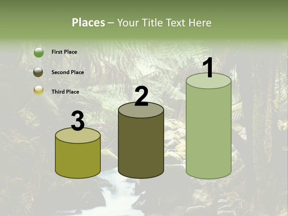 Australia Waterfall National PowerPoint Template