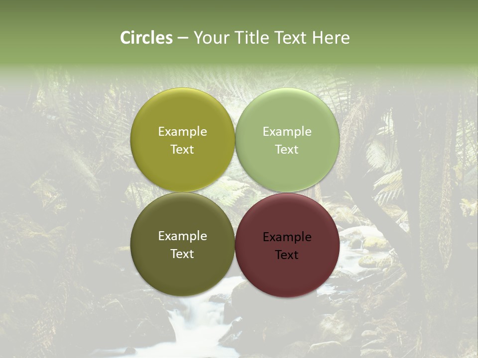 Australia Waterfall National PowerPoint Template