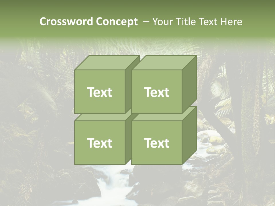 Australia Waterfall National PowerPoint Template