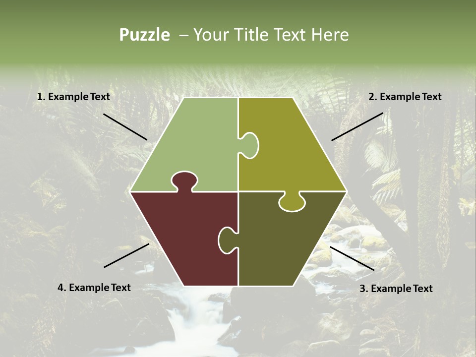 Australia Waterfall National PowerPoint Template