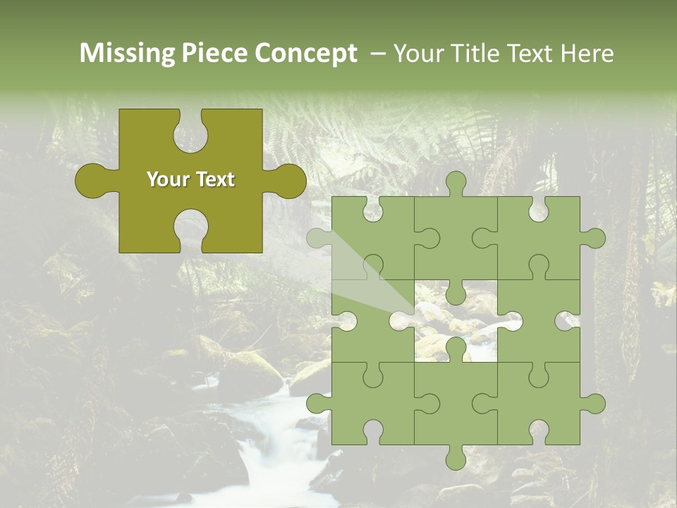 Australia Waterfall National PowerPoint Template