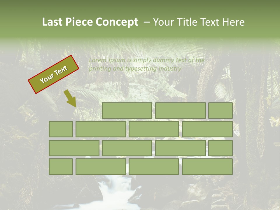 Australia Waterfall National PowerPoint Template