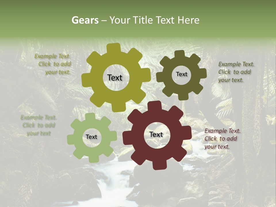 Australia Waterfall National PowerPoint Template