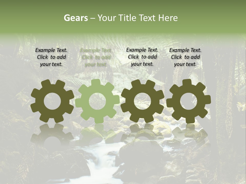 Australia Waterfall National PowerPoint Template