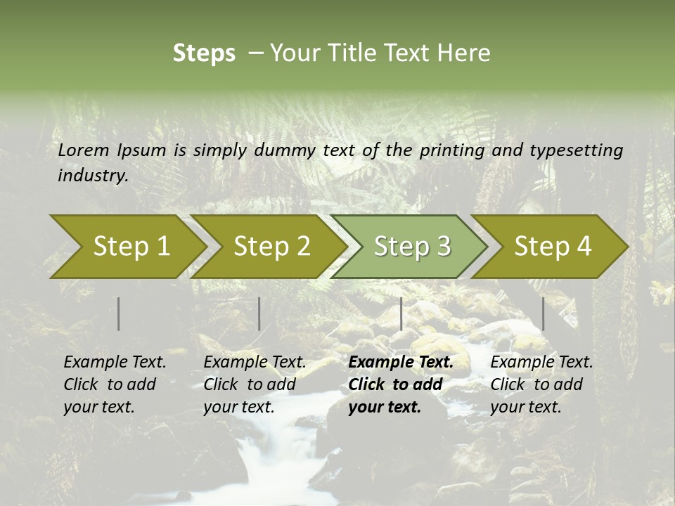 Australia Waterfall National PowerPoint Template