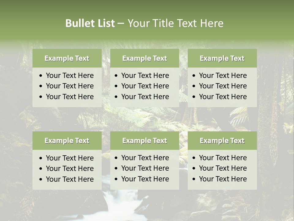 Australia Waterfall National PowerPoint Template