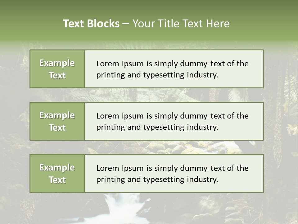 Australia Waterfall National PowerPoint Template